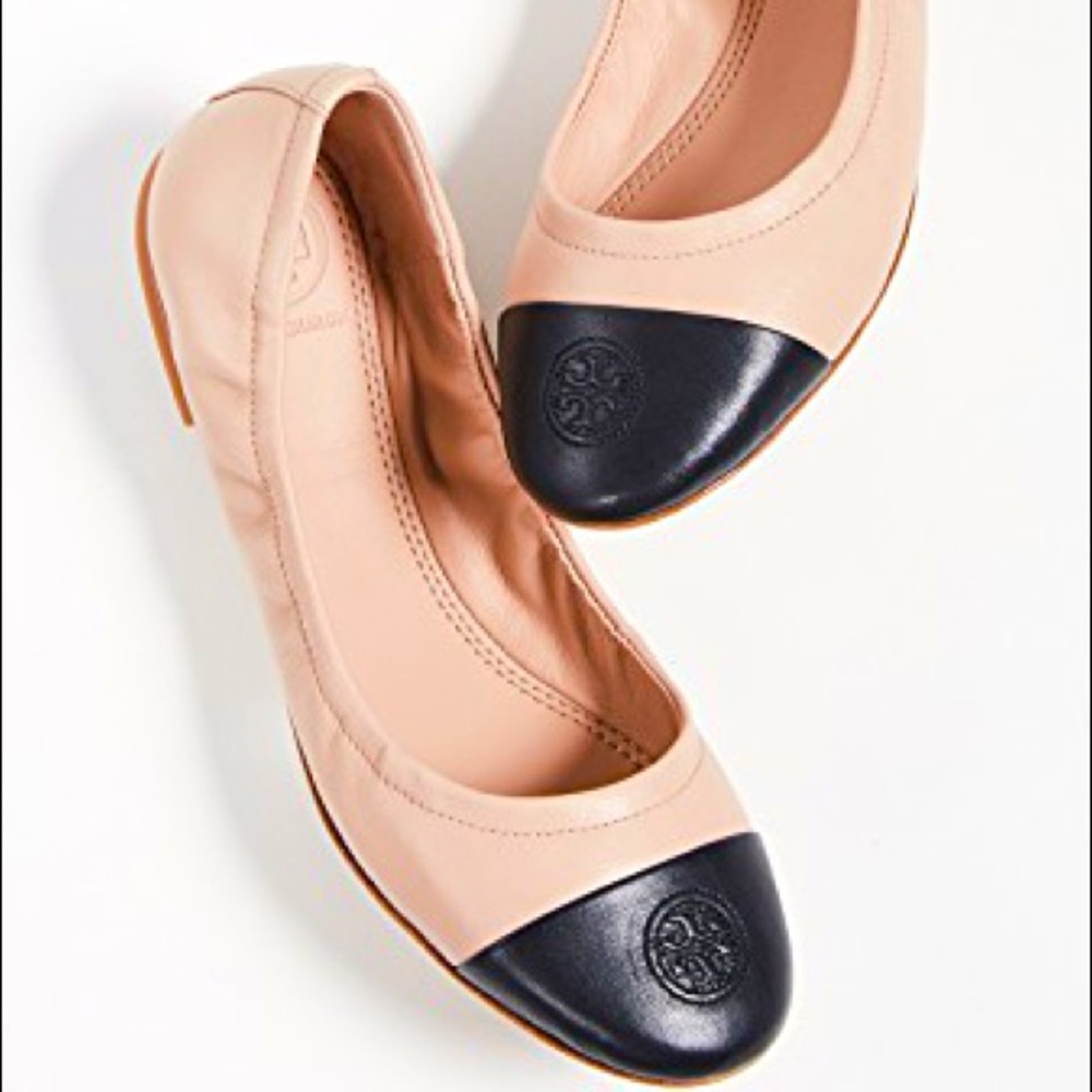 Tory Burch Cap Toe Ballet Flats Size 8